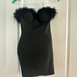 Black Feather Dress